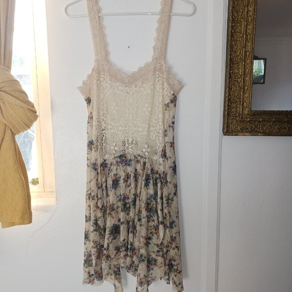 Free People Intimately Floral Lace Slip Dress Festival Size Small - Picture 3 of 5